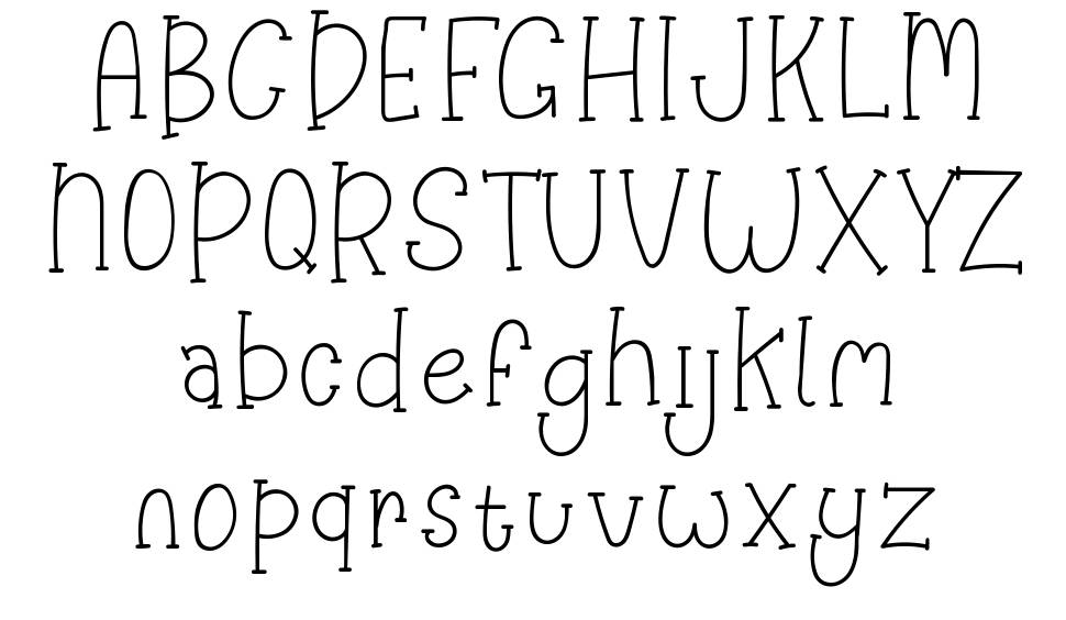 Happy Clover font Örnekler