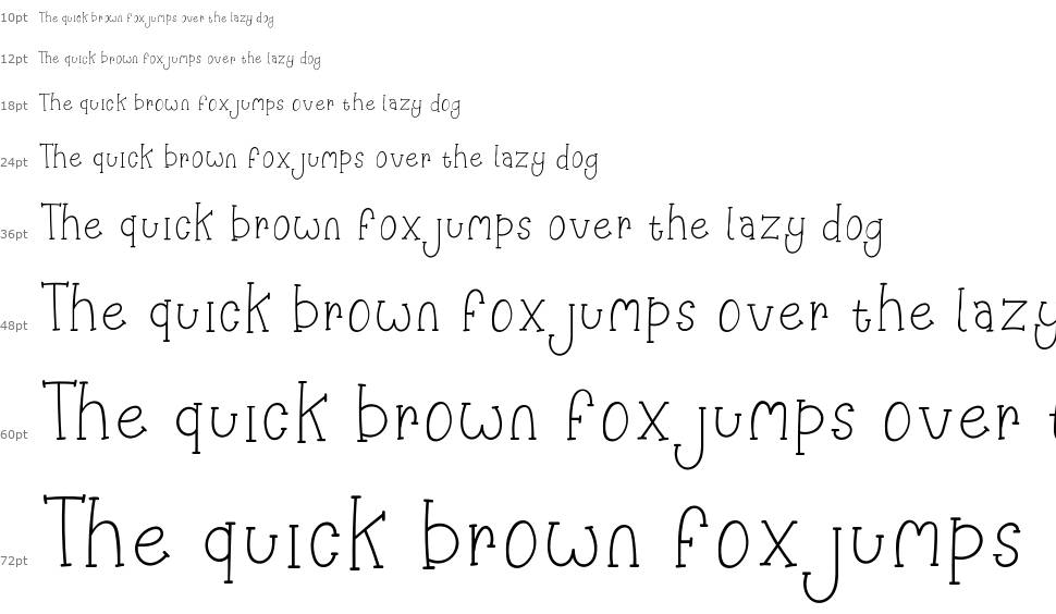 Happy Clover font Waterfall