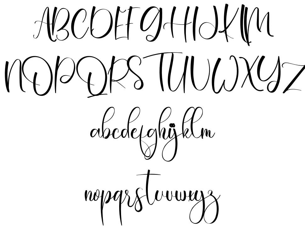 Happy Girl font specimens