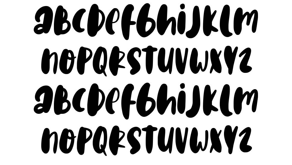 Happy Holiday font specimens