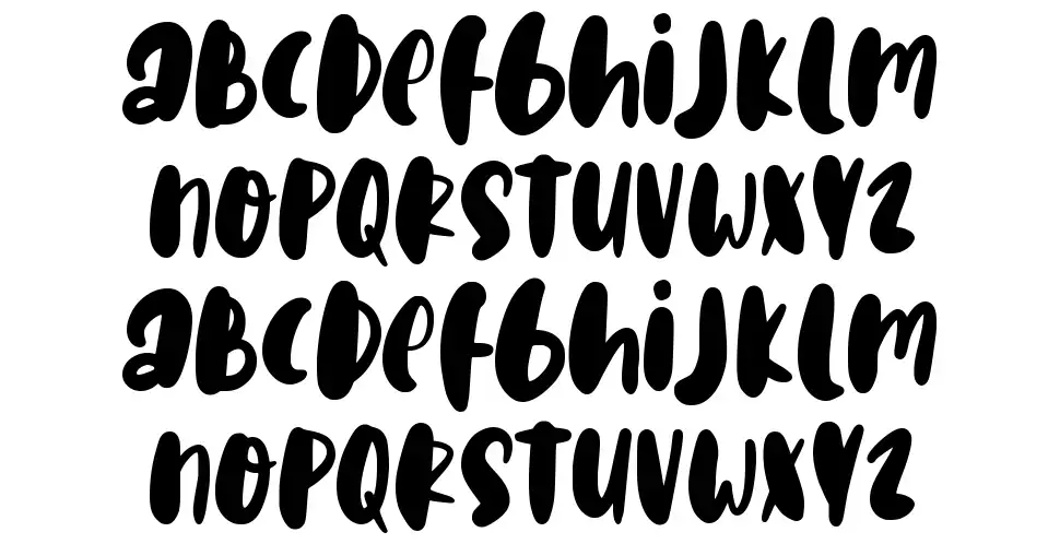 Happy Holiday font specimens