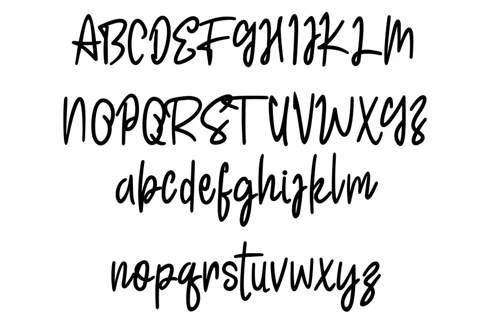 Happy Januaryfont specimens