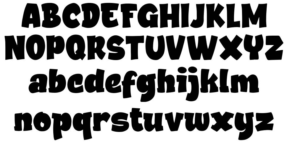 Happy Kiddy font specimens