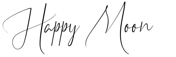 Happy Moon шрифт