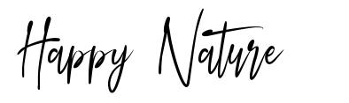 Happy Nature font