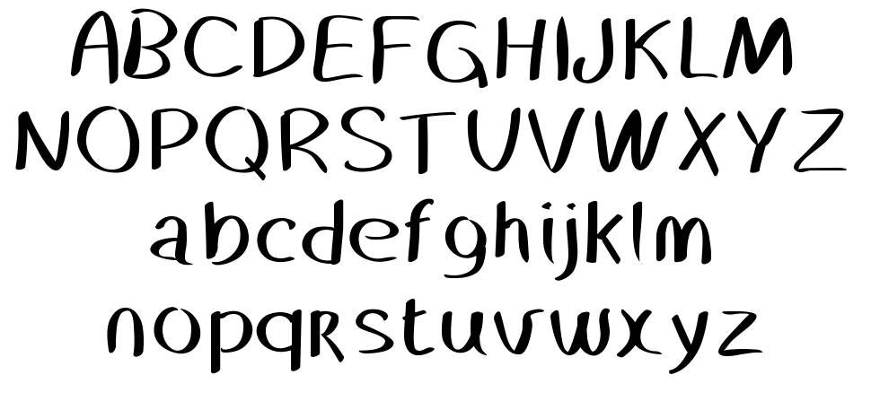 Happy New Year 2016 font specimens
