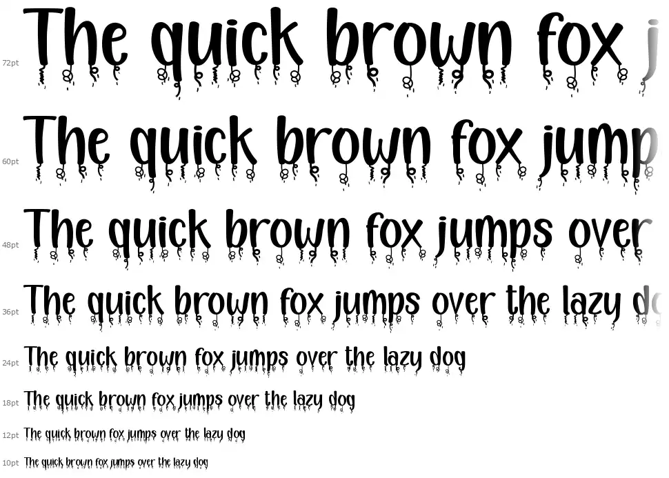 Happy New Year Partyfont waterfall