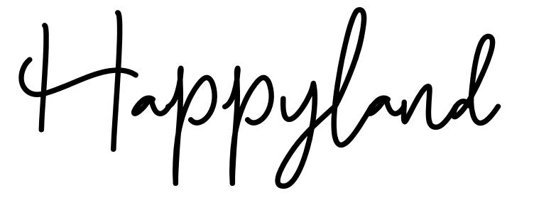 Happyland шрифт