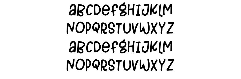 Happyline font Örnekler
