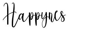 Happynes 字形