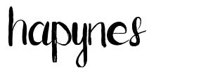 Hapynes 字形