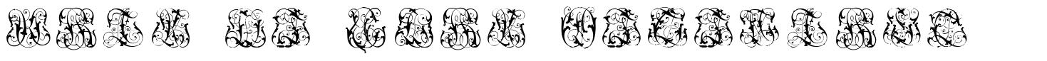 Hard to Read Monograms font