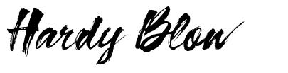 Hardy Blow шрифт
