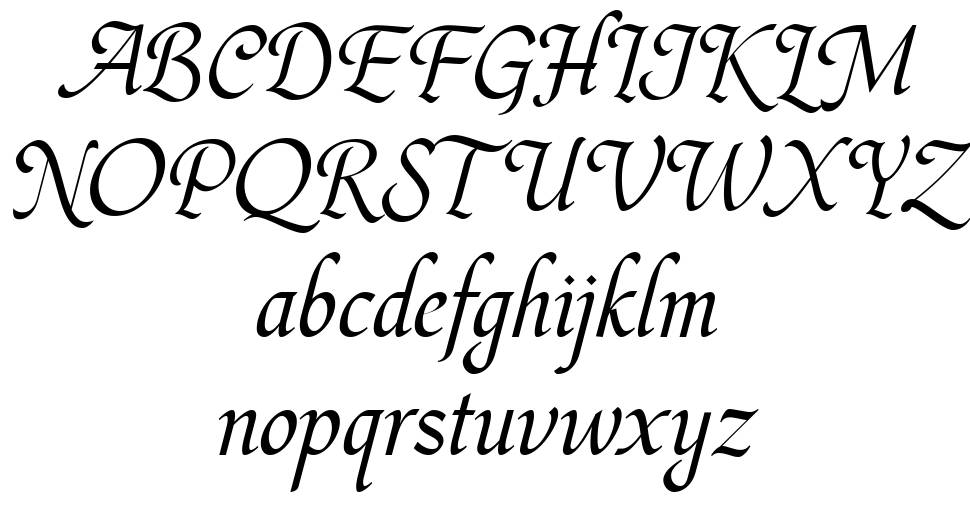Hargalia font specimens