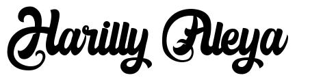 Harilly Aleya 字形
