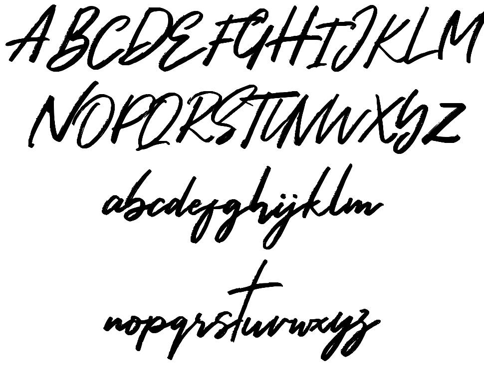 Hariston font Örnekler