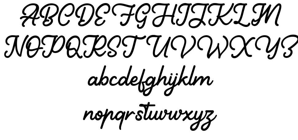 Haritha font Örnekler