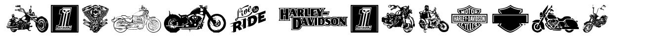 Harley Davidson 字形
