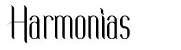 Harmonias font