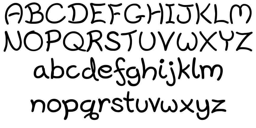 Harrowprint 字形 标本