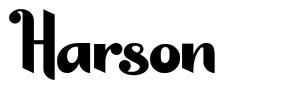Harson 字形