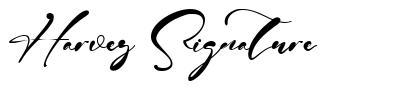 Harvey Signature font