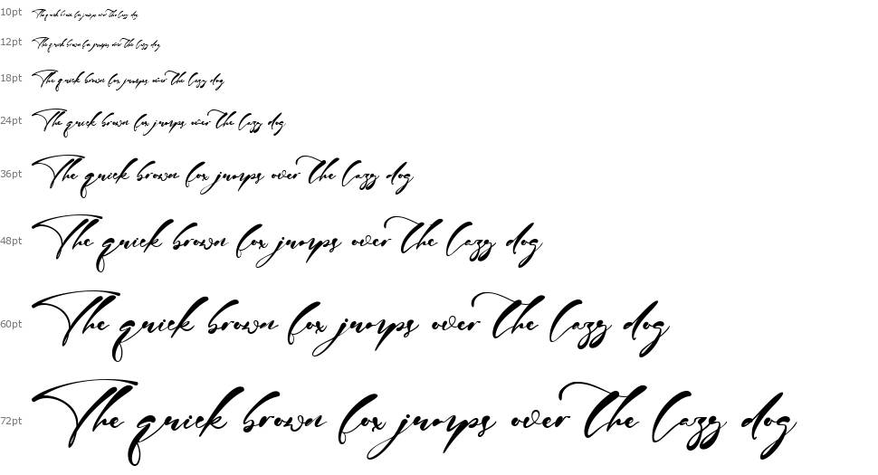 Harvey Signature font Şelale