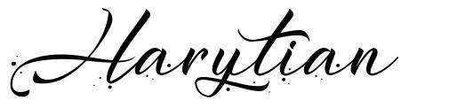 Harytian schriftart