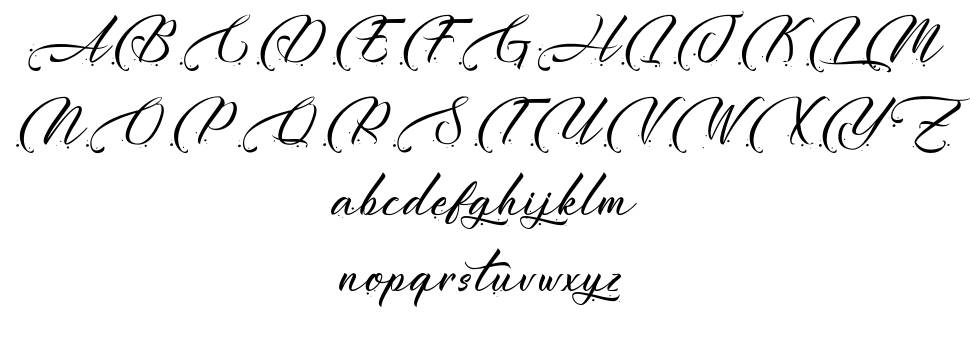 Harytian font specimens