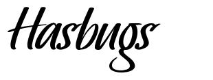 Hasbugs font
