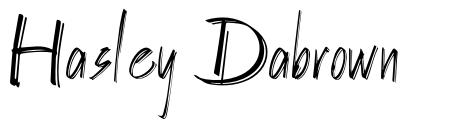 Hasley Dabrown font