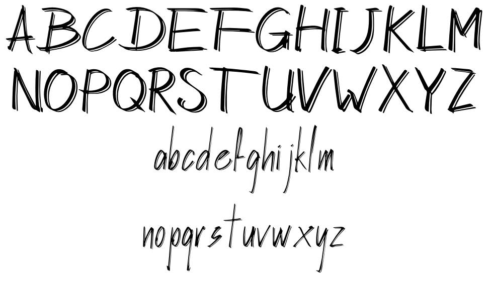 Hasley Dabrown font specimens