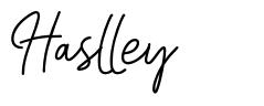 Haslley font