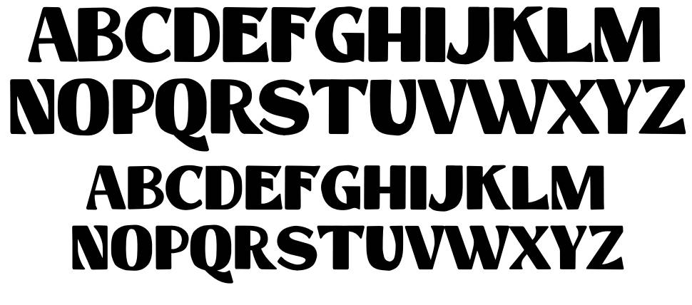 Hastag font specimens
