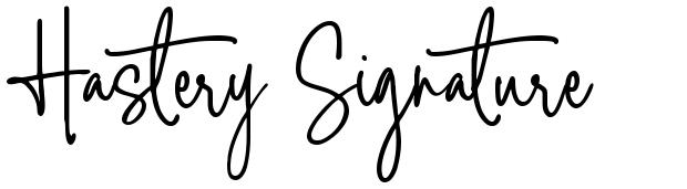 Hastery Signature