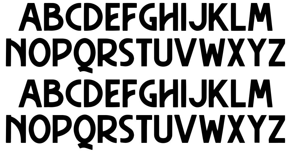 Hasthon font specimens