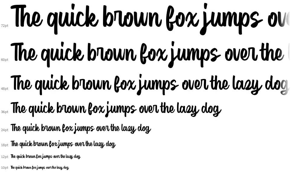 Hastife Scriptfont waterfall