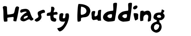 Hasty Pudding 字形