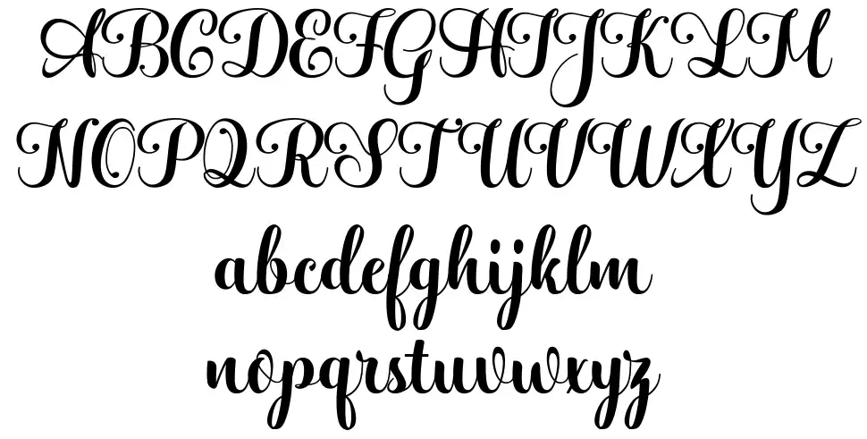 Hatachi font Örnekler