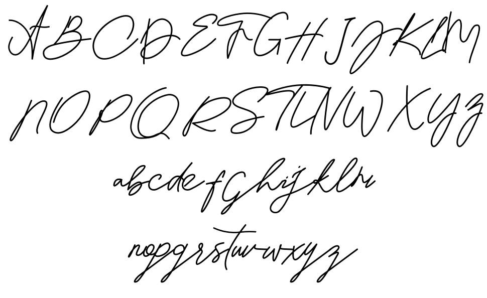 Hatalysha font specimens