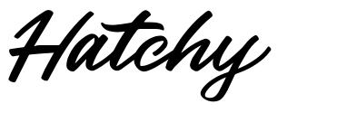 Hatchy font