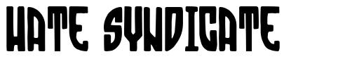 Hate Syndicate font