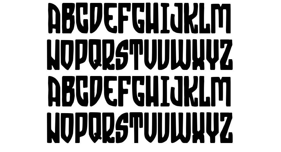 Hate Syndicate font specimens