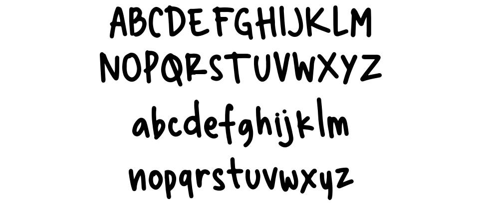 Hate Your Writing font specimens