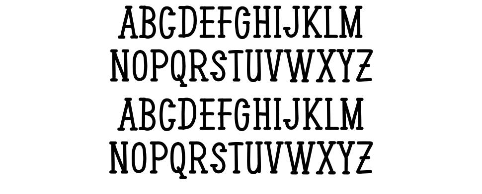 Haunted House font specimens