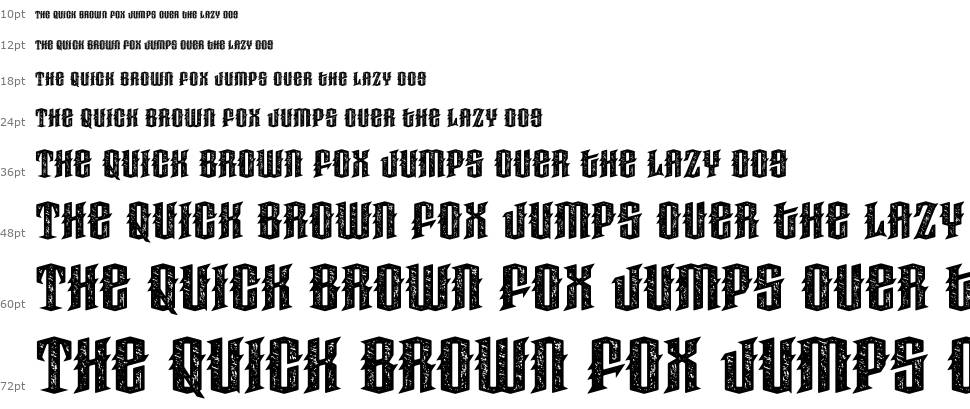 Haunted Woods Corroded font Şelale