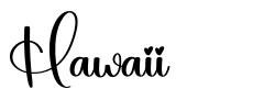 Hawaii font