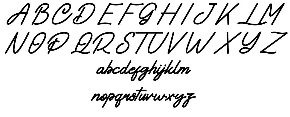 Hayadoka font specimens
