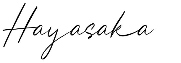 Hayasaka шрифт