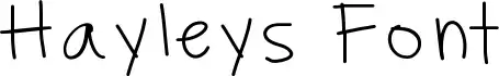 Hayleys Font schriftart